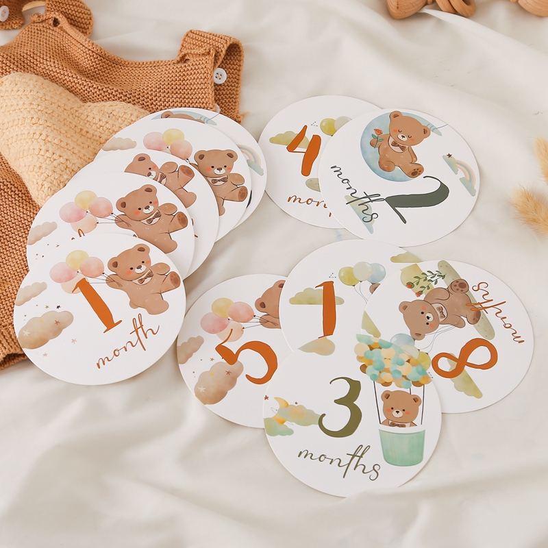 Photography Day - 16pc Paper Milestone Newborn Photography Shooting