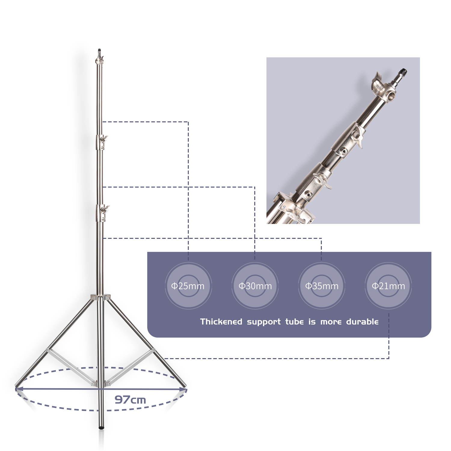 SH 2.8M Stainless Steel Light  - огляд і ціна Photography Kit Pro