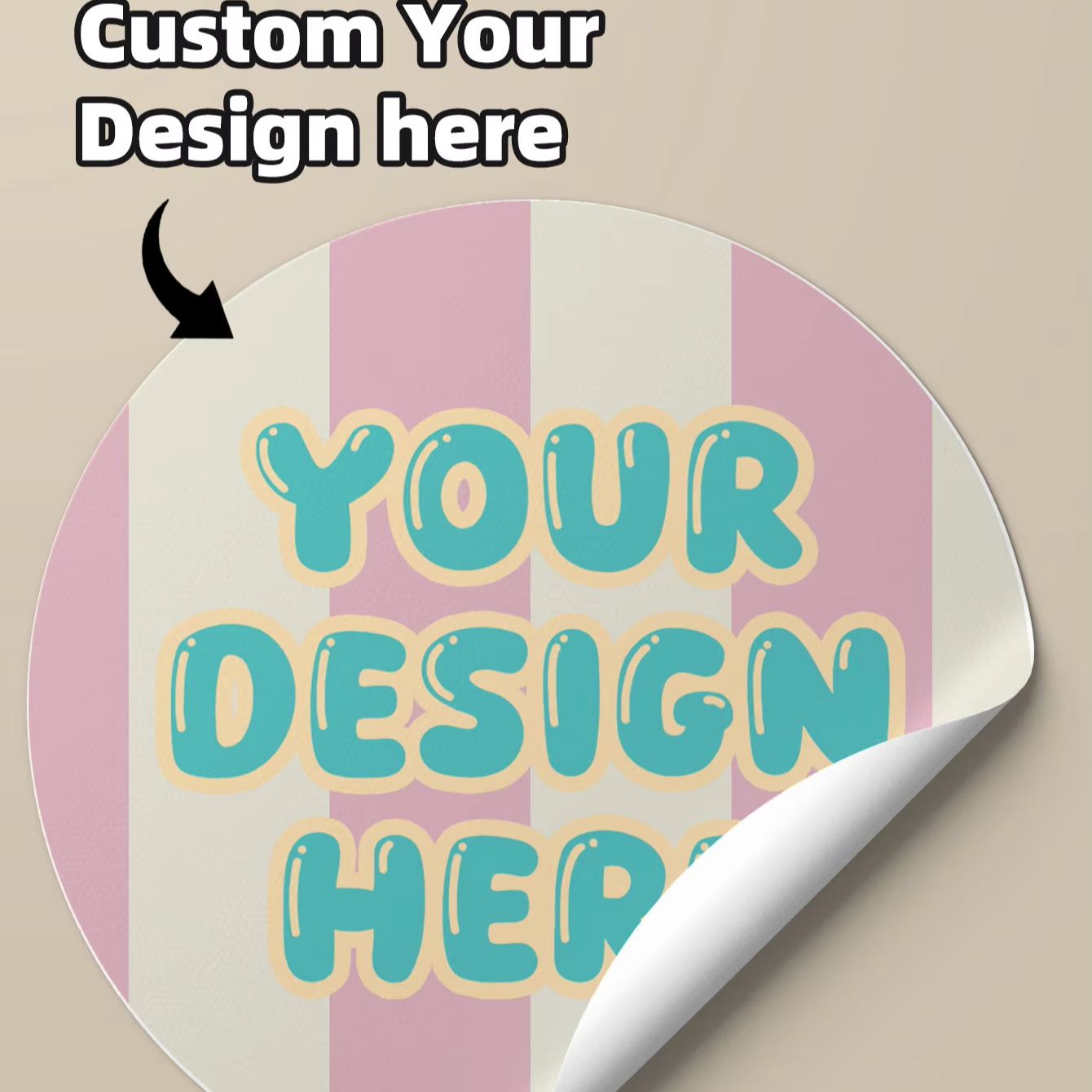 1/60/120pcs Custom Round Stick - огляд і ціна Photography Logo