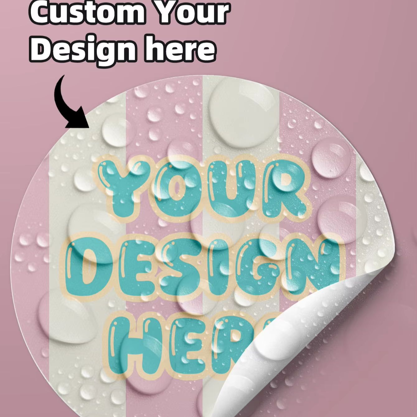1/60/120pcs Custom Round Stick - огляд і ціна Photography Logo