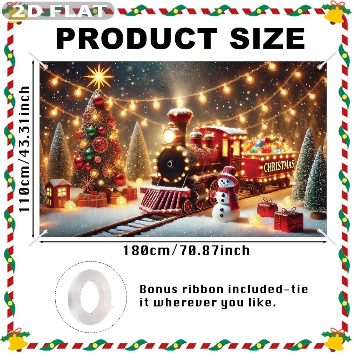 1pc Christmas Tree & Gifts Lar - огляд і ціна Photography Background