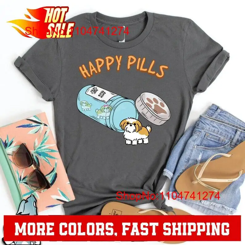 Shih Tzu Happy Pills T Shirt D - огляд і ціна Photography Logo