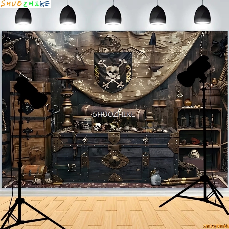 Retro Pirate Treasure Map Back - огляд і ціна Photography Mapped