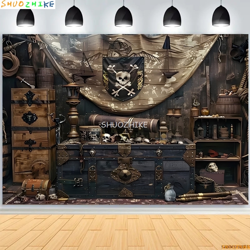 Retro Pirate Treasure Map Back - огляд і ціна Photography Mapped