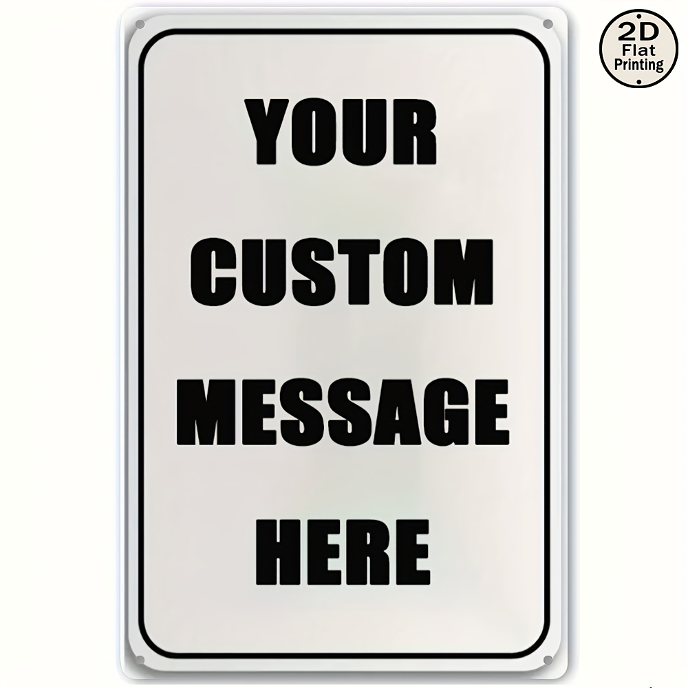 Custom Metal Tin Sign Personal - огляд і ціна Photography Logo