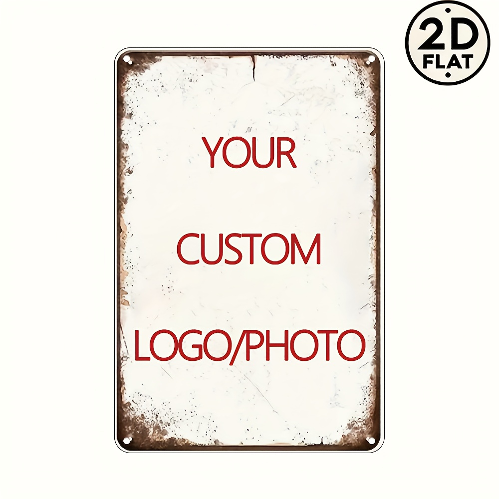 Custom Metal Tin Sign Personal - огляд і ціна Photography Logo