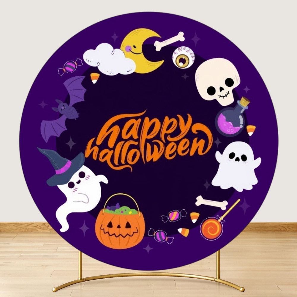 Round Halloween Backdrop Skull - огляд і ціна Photography Trick