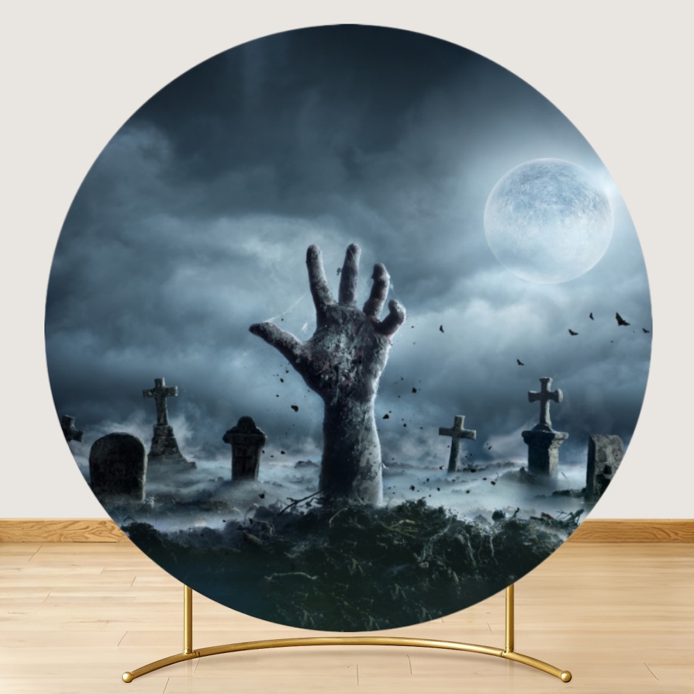 Round Halloween Backdrop Skull - огляд і ціна Photography Trick