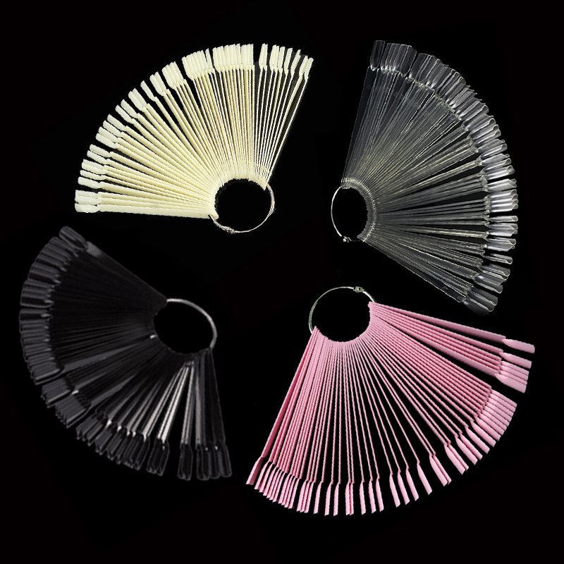 4Color 50pcs False Nail Tips F - огляд і ціна Color Checker Card