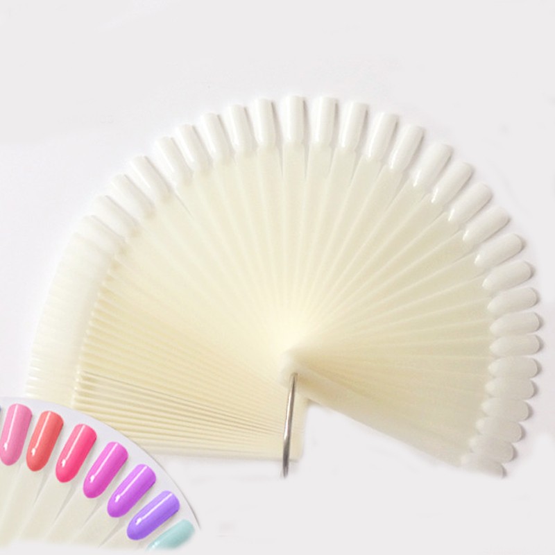 4Color 50pcs False Nail Tips F - огляд і ціна Color Checker Card