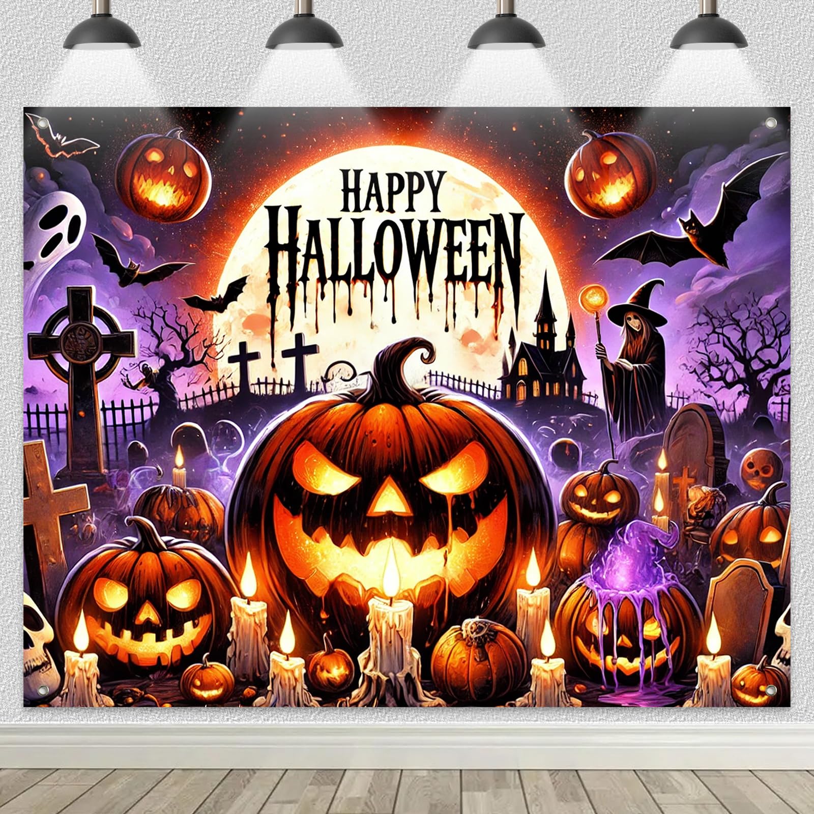 Spooky Pumpkin Witch Ghost Bat - огляд і ціна Photography Trick